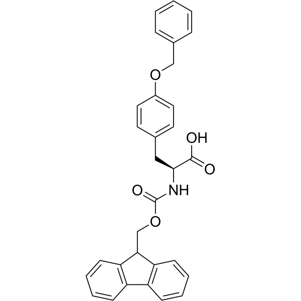 Fmoc-O-苄基-L-酪氨酸结构式