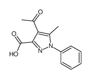 4-acetyl-5-methyl-1-phenylpyrazole-3-carboxylic acid Structure