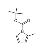 2-甲基-1H-吡咯-1-甲酸叔丁酯结构式