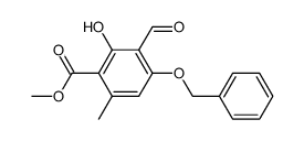 methyl 4-benzyloxy-3-formyl-2-hydroxy-6-methylbenzoate Structure