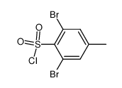 2,6-dibromo-4-methylbenzene-1-sulfonyl chloride结构式