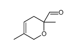 3,6-dimethyl-2,5-dihydropyran-6-carbaldehyde Structure
