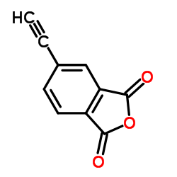 4-乙炔基邻苯二甲酸酐结构式
