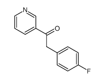 2-(4-fluoro-phenyl)-1-pyridin-3-yl-ethanone结构式