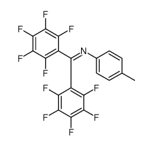 N-(4-methylphenyl)-1,1-bis(2,3,4,5,6-pentafluorophenyl)methanimine结构式