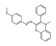 (4-methoxyphenyl)-(4-methyl-3-phenyl-1,4-benzothiazin-2-yl)diazene结构式