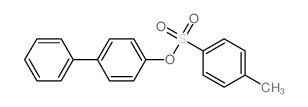 [1,1'-Biphenyl]-4-ol,4-(4-methylbenzenesulfonate) Structure