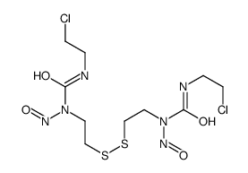 (-)-1,1'-Dithiodiethylenebis[3-(2-chloroethyl)-3-nitrosourea] Structure