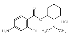 (2-dimethylaminocyclohexyl) 4-amino-2-hydroxy-benzoate hydrochloride Structure