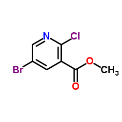 5-溴-2-氯烟酸甲酯结构式