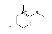 3-methyl-2-methylsulfanyl-5,6-dihydro-4H-[1,3]thiazinium, iodide Structure