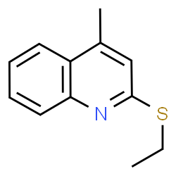 Lepidine, 2-(ethylmercapto)- (4CI) Structure