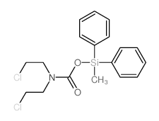 (methyl-diphenyl-silyl) N,N-bis(2-chloroethyl)carbamate Structure