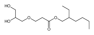 2-ethylhexyl 3-(2,3-dihydroxypropoxy)propanoate Structure