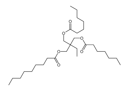 2,2-bis[[(1-oxoheptyl)oxy]methyl]butyl nonan-1-oate structure