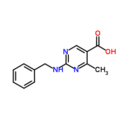 2-(Benzylamino)-4-methylpyrimidine-5-carboxylic acid Structure