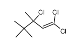 1,1,3-trichloro-3,4,4-trimethyl-pent-1-ene结构式