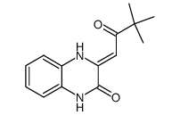 3-[(Z)-3,3dimethyl-2-oxobutylidene]-3,4-dihydroquinoxalin-2(1H)-one结构式