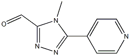 4-甲基-5-(4-吡啶基)-4H-1,2,4-三唑-3-甲醛结构式