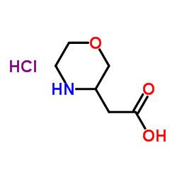 2-(吗啉-3-基)乙酸盐酸盐结构式
