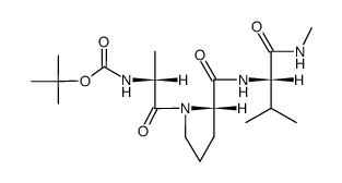 Boc-D-Ala-Pro-Val-NHMe Structure