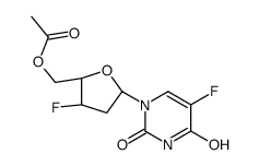 [(2R,3S,5R)-3-fluoro-5-(5-fluoro-2,4-dioxopyrimidin-1-yl)oxolan-2-yl]methyl acetate结构式