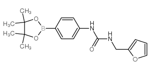 4-(3-糠基脲基)苯硼酸,频哪醇酯结构式