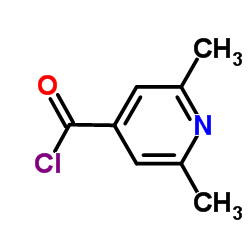 (9CI)-2,6-二甲基-4-吡啶甲酰氯结构式
