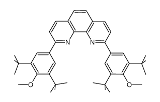 2,9-bis(3,5-di-tert-butyl-4-methoxyphenyl)[1,10]phenanthroline Structure
