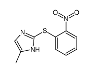 5-methyl-2-(2-nitrophenyl)sulfanyl-1H-imidazole结构式