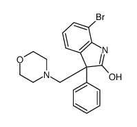 7-bromo-3-(morpholin-4-ylmethyl)-3-phenyl-1H-indol-2-one Structure