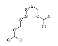 dichloro-[(dichloromethoxymethyltetrasulfanyl)methoxy]methane结构式