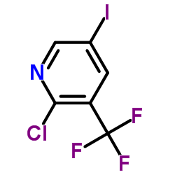 2-Chloro-5-iodo-3-(trifluoromethyl)pyridine Structure