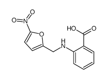 2-[(5-nitrofuran-2-yl)methylamino]benzoic acid结构式