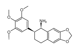 cis-6,7-methylenedioxy-2-(3,4,5-trimethoxyphenyl)-1,2,3,4-tetrahydro-1-naphthylamine Structure