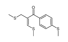3-methylthio-2-methylthiomethyl-1-(p-methylthiophenyl)prop-2-en-1-one Structure