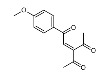 3-acetyl-1-(4-methoxyphenyl)pent-2-ene-1,4-dione结构式