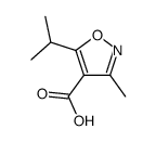 5-异丙基-3-甲基异恶唑-4-羧酸结构式