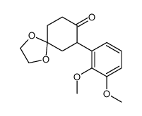 7-(2,3-dimethoxyphenyl)-1,4-dioxaspiro[4.5]decan-8-one Structure