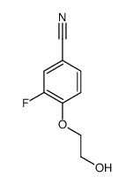 3-fluoro-4-(2-hydroxyethoxy)benzonitrile Structure