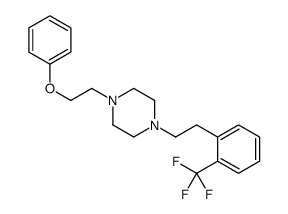 1-(2-phenoxyethyl)-4-[2-[2-(trifluoromethyl)phenyl]ethyl]piperazine结构式
