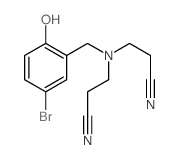 Propionitrile,3,3'-[(5-bromosalicyl)imino]di- (7CI) structure