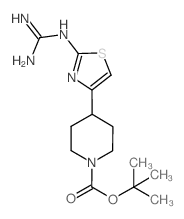 tert-butyl 4-(2-guanidinothiazol-4-yl)piperidine-1-carboxylate结构式