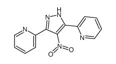 2-(4-nitro-3-pyridin-2-yl-1H-pyrazol-5-yl)pyridine结构式