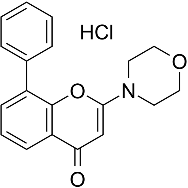 LY-294,002 盐酸盐结构式