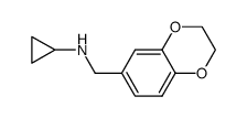 N-((2,3-dihydrobenzo[b][1,4]dioxin-6-yl)methyl)cyclopropanamine Structure