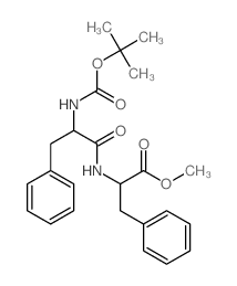 methyl (2R)-2-[[(2R)-2-[(2-methylpropan-2-yl)oxycarbonylamino]-3-phenylpropanoyl]amino]-3-phenylpropanoate Structure