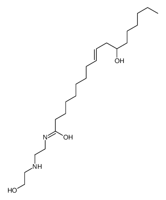 12-hydroxy-N-[2-(2-hydroxyethylamino)ethyl]octadec-9-enamide结构式