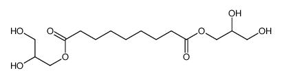 bis(2,3-dihydroxypropyl) nonanedioate Structure
