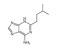 2-(3-methylbutyl)-7H-purin-6-amine Structure